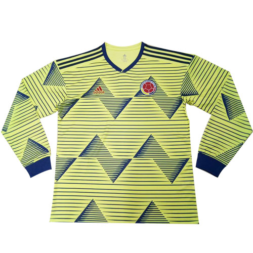 Colombia Home Long Sleeve Jersey 2019 By Adidas | Gogoalshop