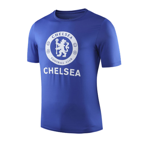 19-20 Chelsea Raised Print T Shirt-Blue - gogoalshop
