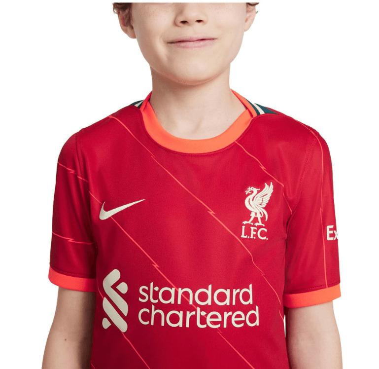 Liverpool home kit for kids